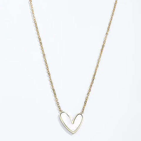 Colar AMOUR Shell Dourado – Aço Inox