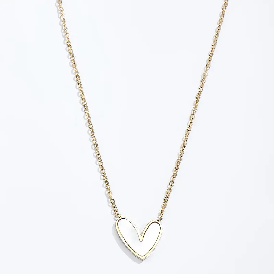 Colar AMOUR Shell Dourado – Aço Inox 1