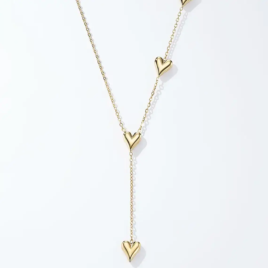 Colar AMOUR Drop Dourado – Aço Inox 1