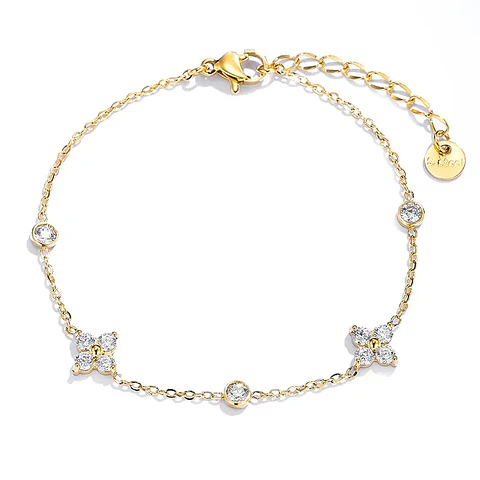 Pulseira FLORÉA Dourada – Aço Inox