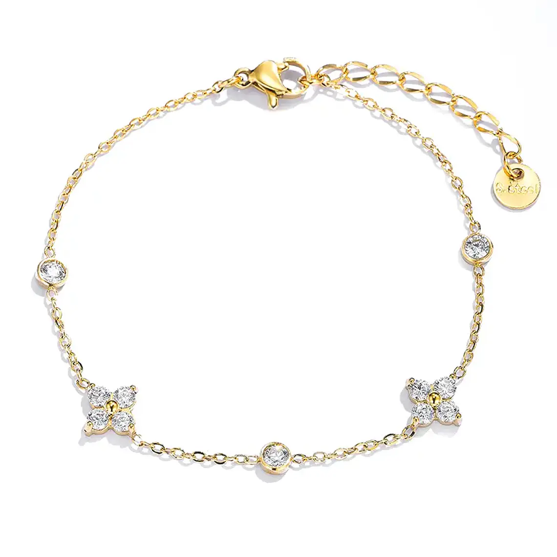 Pulseira FLORÉA Dourada – Aço Inox 1