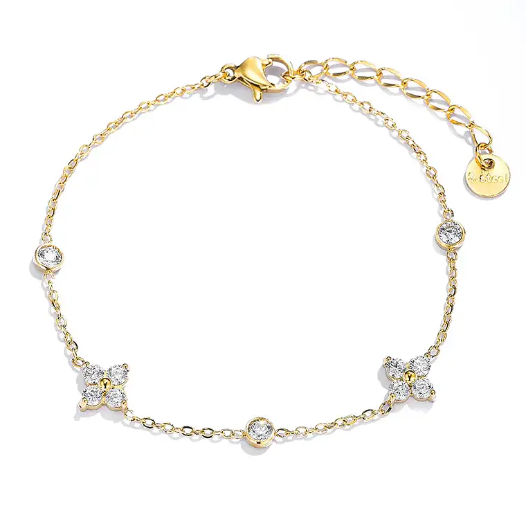 Pulseira FLORÉA Dourada – Aço Inox 1