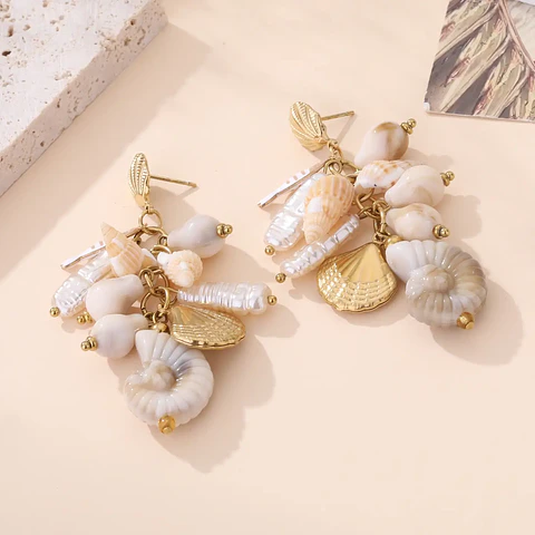 Brincos OCEANA Dourado – Aço Inox