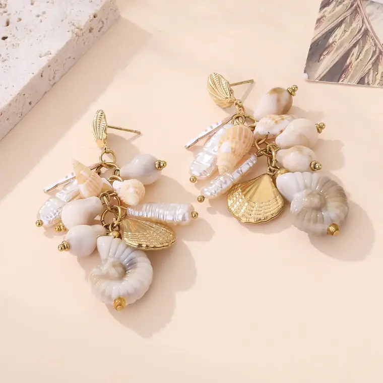 Brincos OCEANA Dourado – Aço Inox 1