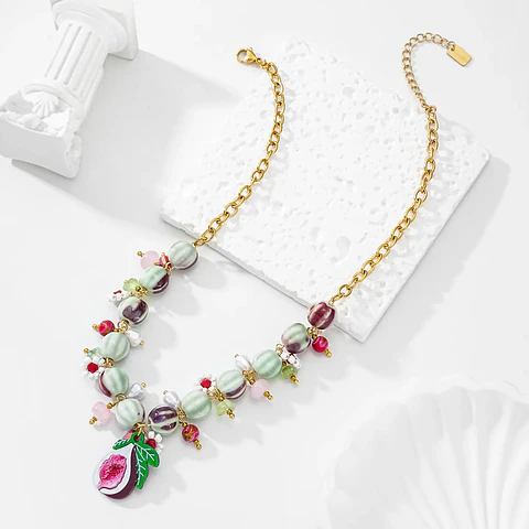 Colar FRUIT Charm Color – Aço Inox