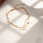 Corrente de Tornozelo Hearts Shine em Aço Inoxidável Dourado - Miniatura 2