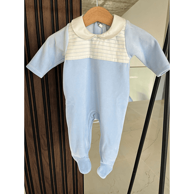 BABIDU - Babygrow veludo celeste