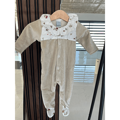 BABIDU - Babygrow veludo e folho arena