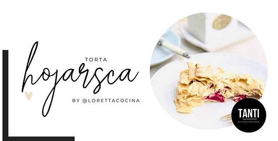 Torta de Hojarasca con Manjar y Frambuesas by @lorettacocina