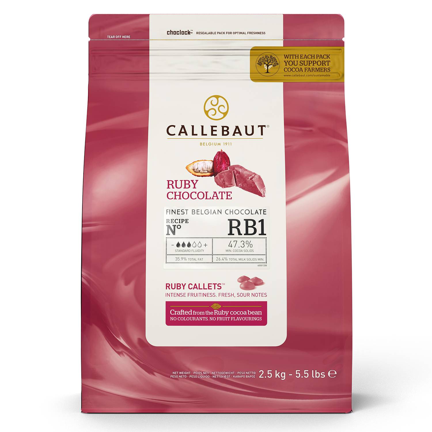 Chocolate Ruby 47,3% cacao  | Callebaut
