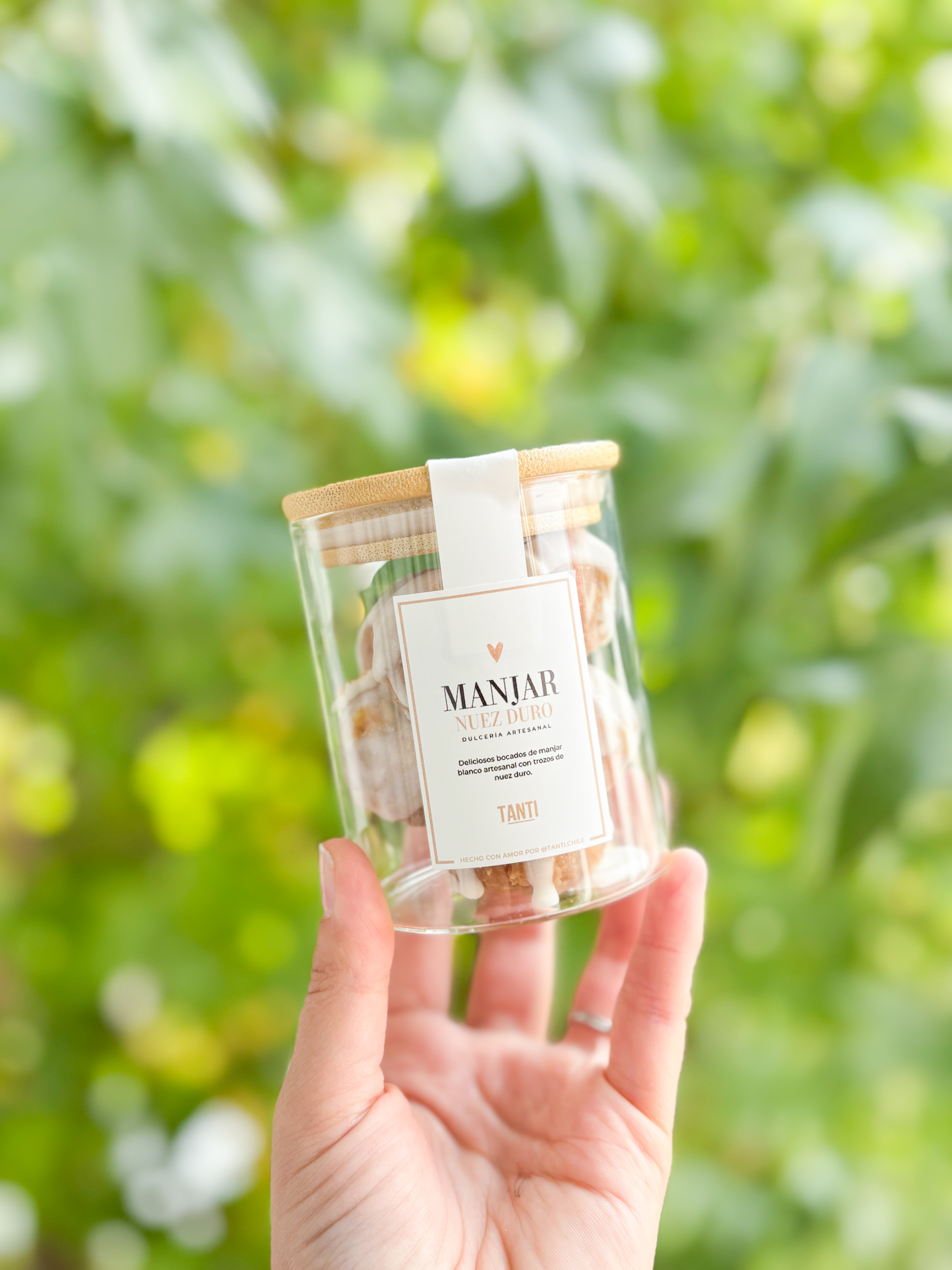 Frasco Bocados Manjar Nuez 120 gr