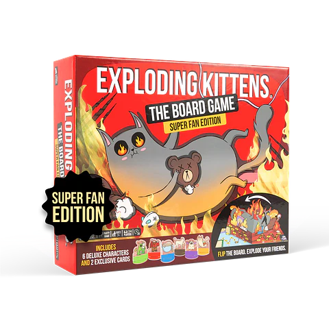 Exploding Kittens El juego de tablero - Super Fan Edition