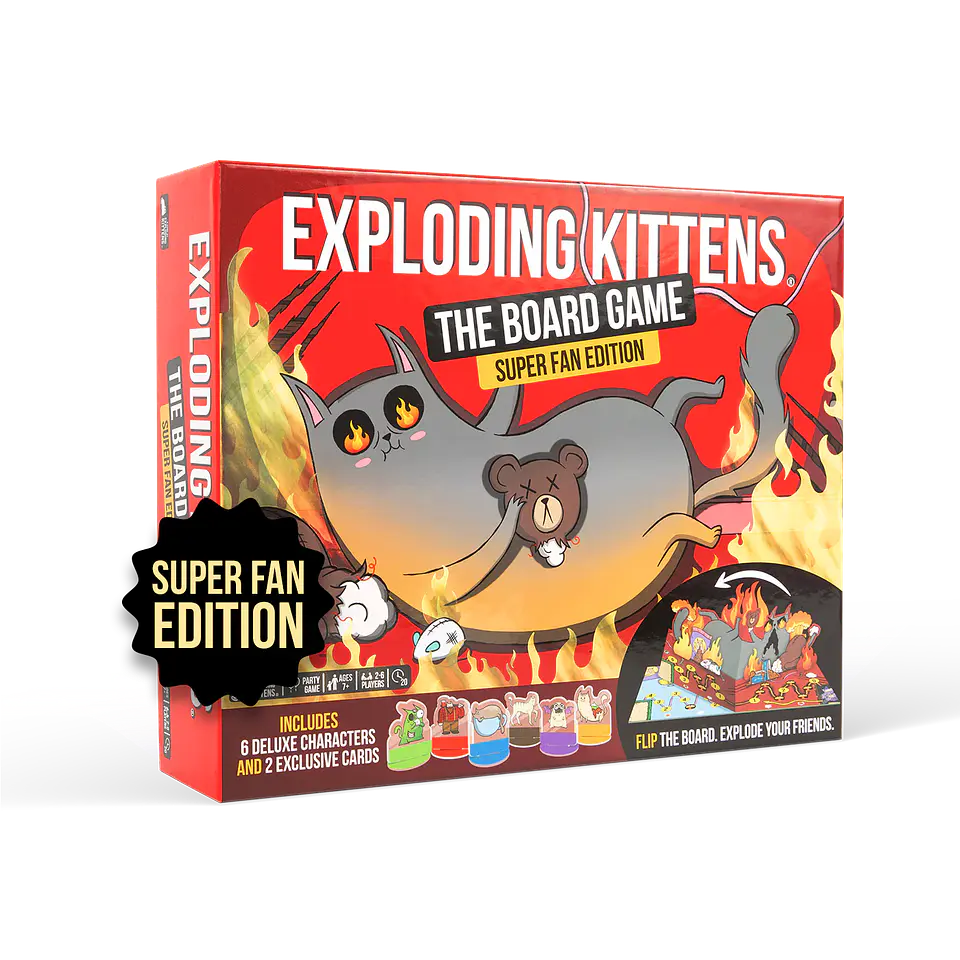 Exploding Kittens El juego de tablero - Super Fan Edition 1