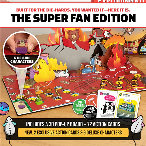 Exploding Kittens El juego de tablero - Super Fan Edition