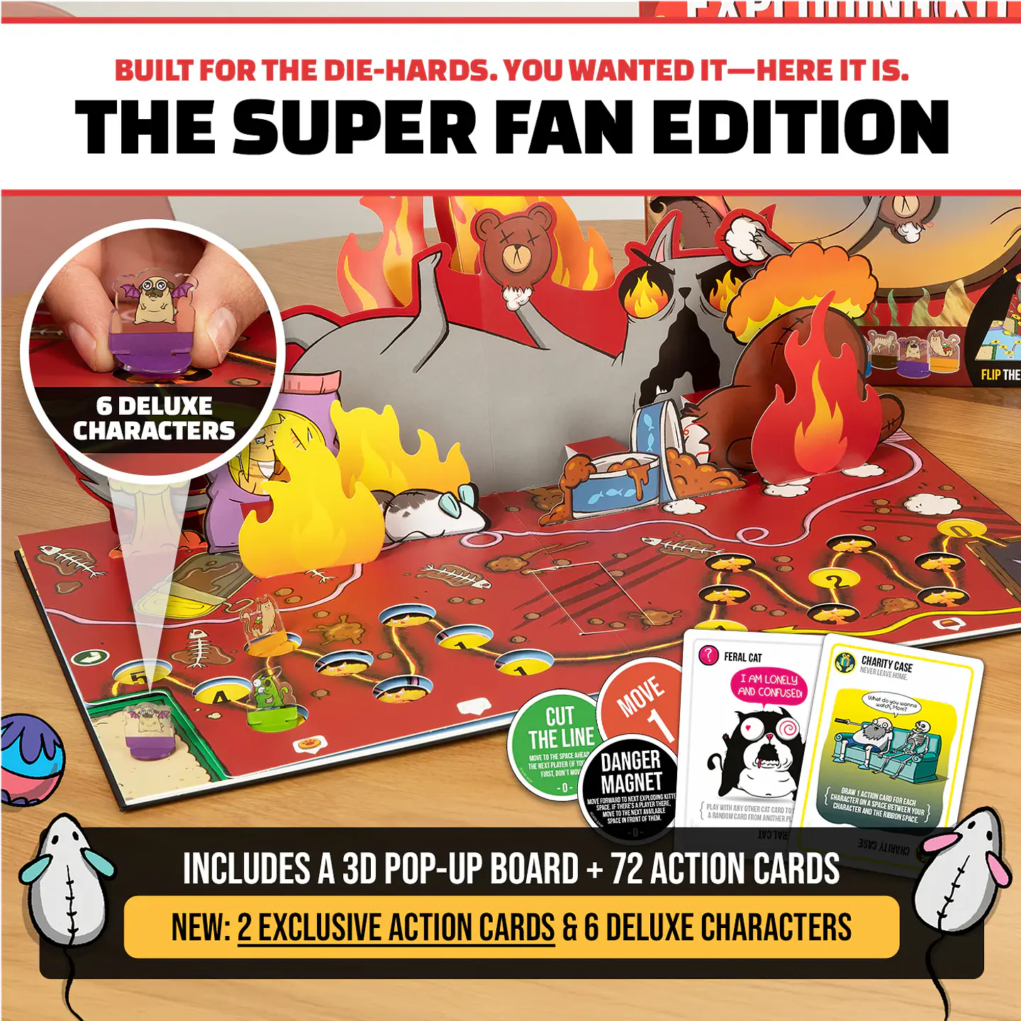 Exploding Kittens El juego de tablero - Super Fan Edition 2
