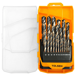 Set de Brocas Doradas HSS DIN 338 (25 pcs)