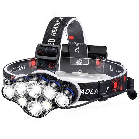 Linterna Recargable de Cabeza 8 LED