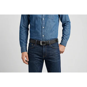 Cinturón Hombre Casual Negro 40mm