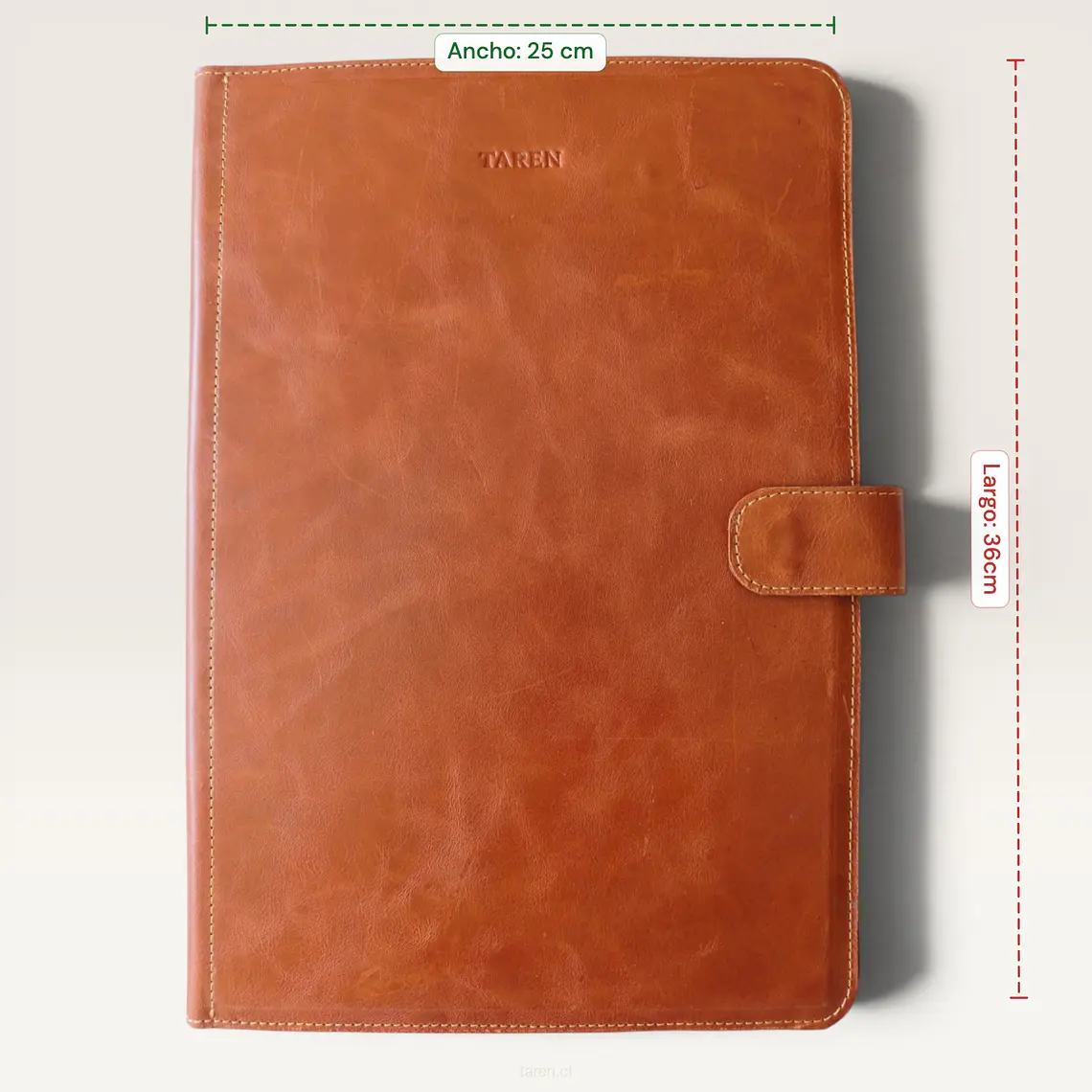 Carpeta de Cuero Rígida – Tamaño Oficio 8