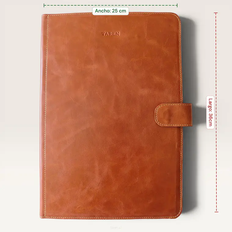 Carpeta de Cuero Rígida – Tamaño Oficio 8