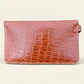 Billetera Mujer Multipropósito Camel Croco - Miniatura 12