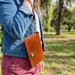 Billetera Mujer Multipropósito Camel Croco - Miniatura 8