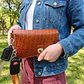 Billetera Mujer Multipropósito Camel Croco - Miniatura 6