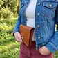 Billetera Mujer Multipropósito Camel Croco - Miniatura 4