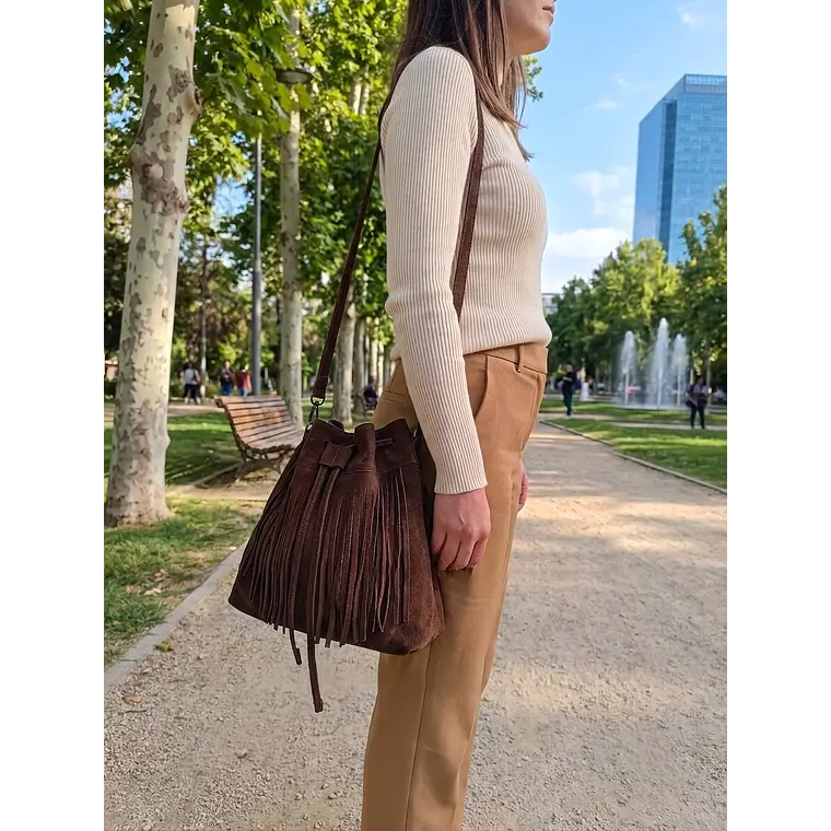 Cartera Venecia Gamuzón 14