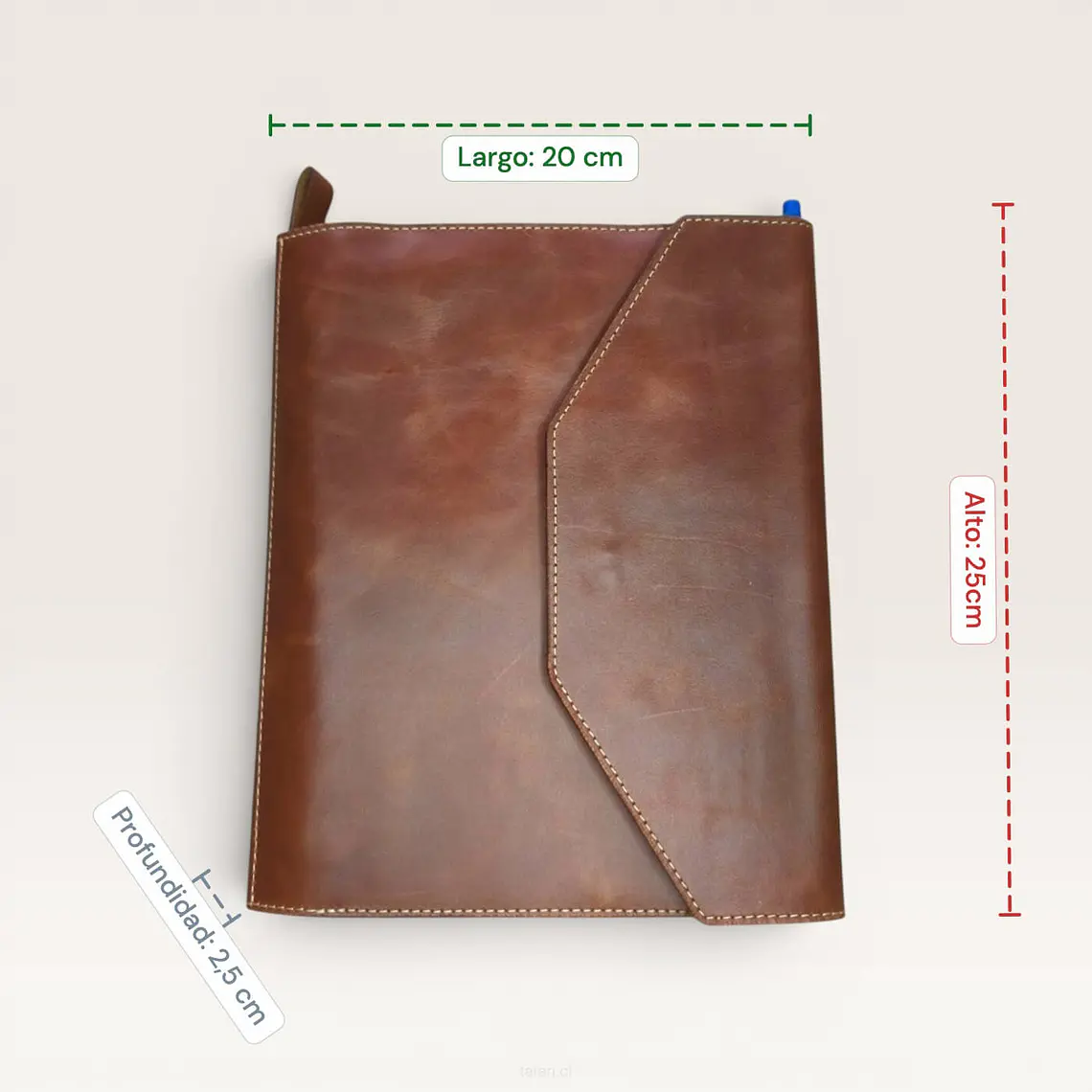 Portaagenda de Cuero 19
