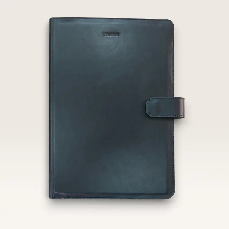 Carpeta de Cuero Rígida — Tamaño Oficio 22