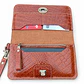 Billetera Mujer Multipropósito Camel Croco - Miniatura 2