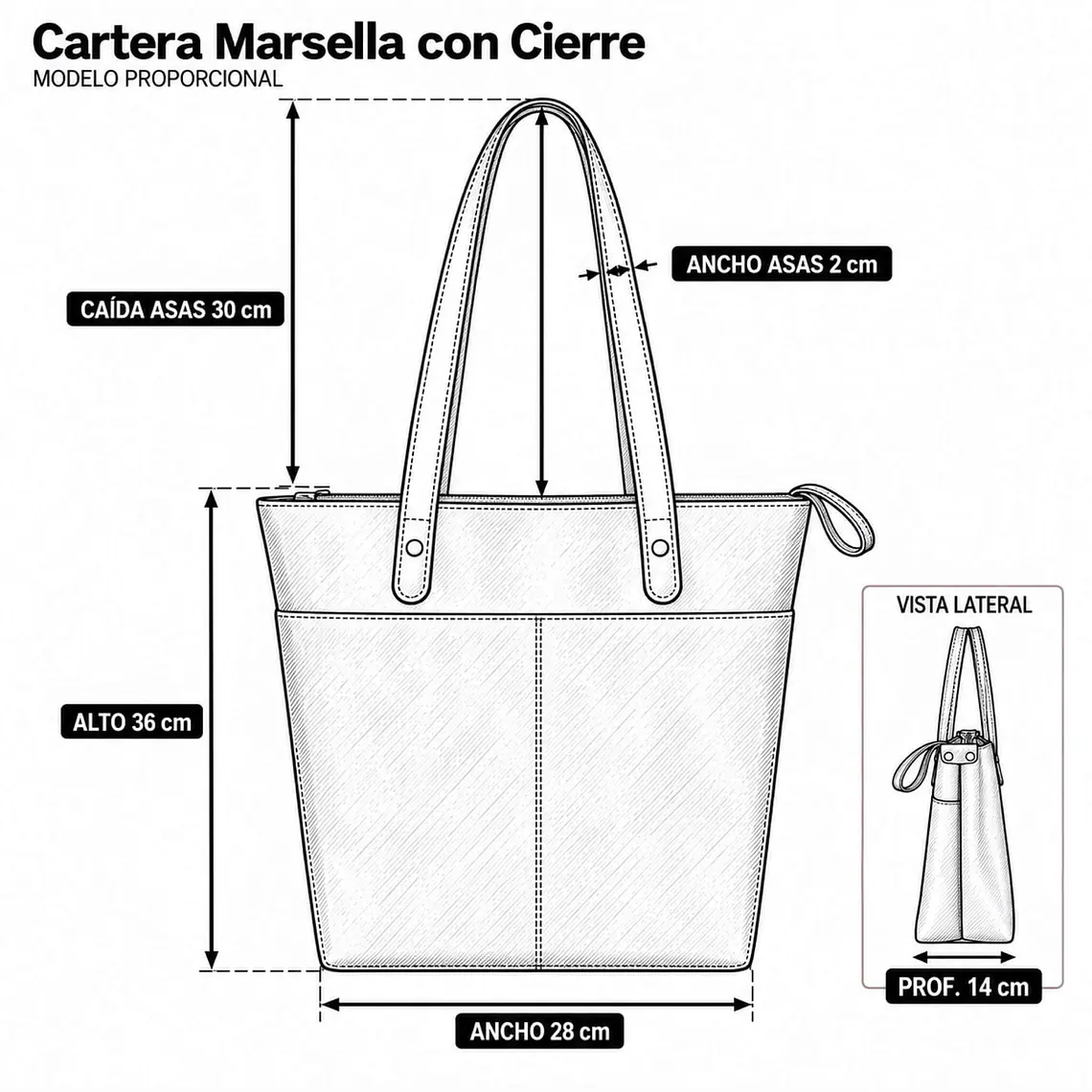 Cartera Marsella con Cierre 3