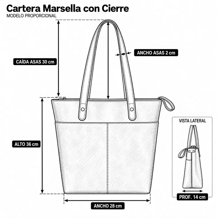 Cartera Marsella con Cierre 3