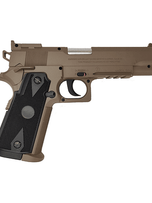 PISTOLA CO2 SWISSARMS P1911 MATCH TAN 4.5 20BB