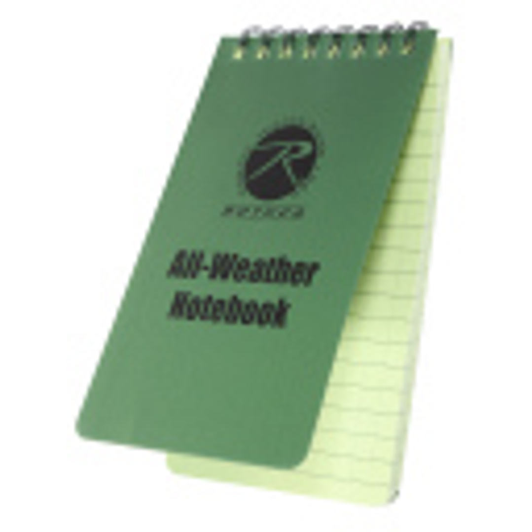 ROTHCO LIBRETA IMPERMEABLE 3X5 470 VERDE 1