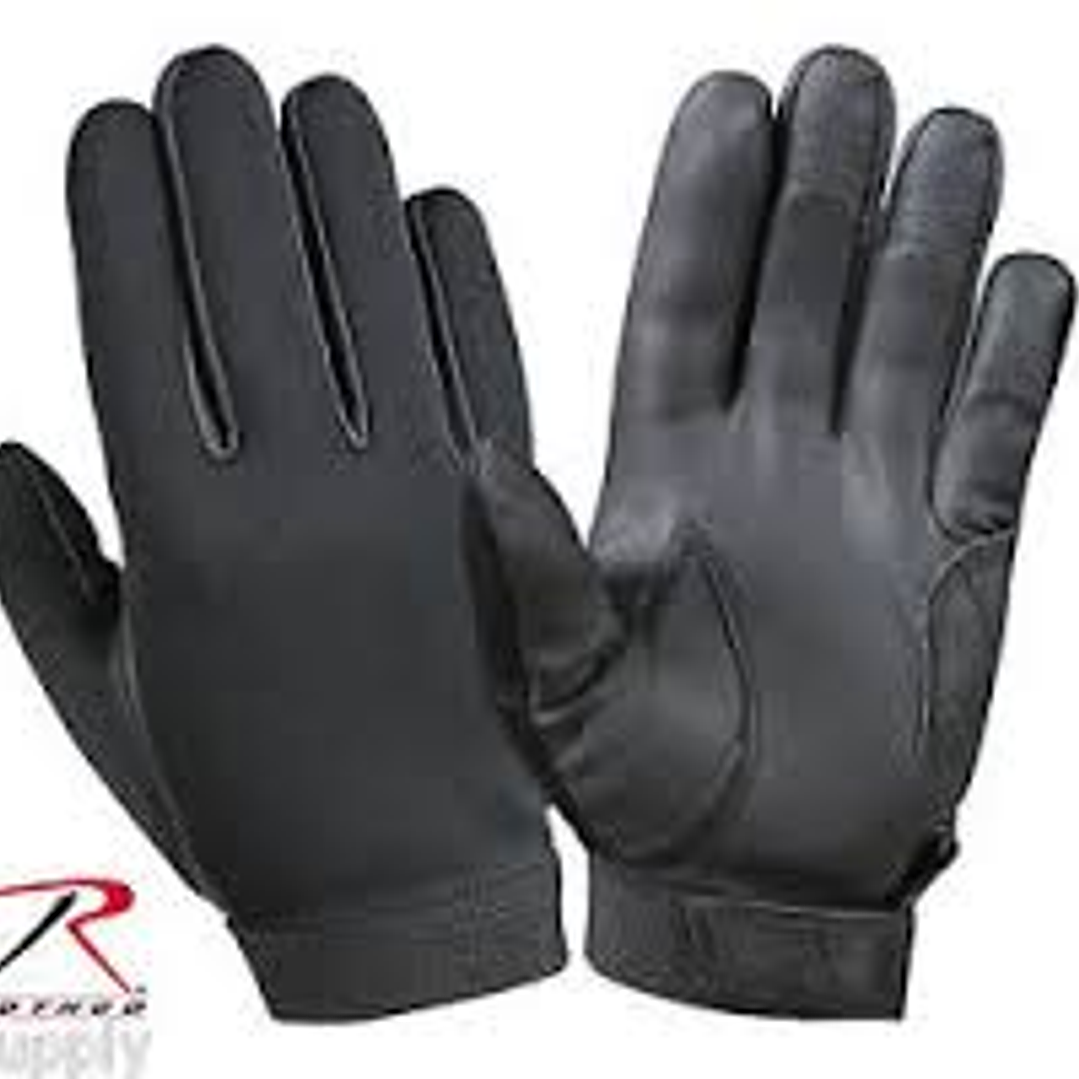 GUANTES FLEECE NEGROS/OD SIN PUNTAS 1