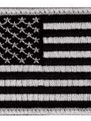 ROTHCO PARCHE BANDERA USA GRIS/NEGRO 17781