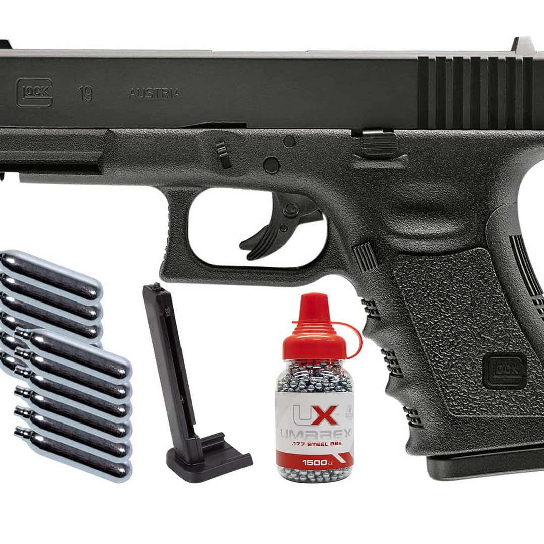 PISTOLA UMAREX GLOCK 19 X CO2 4.5 19T 1