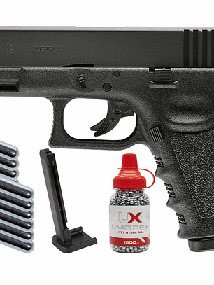 PISTOLA UMAREX GLOCK 19 X CO2 4.5 19T