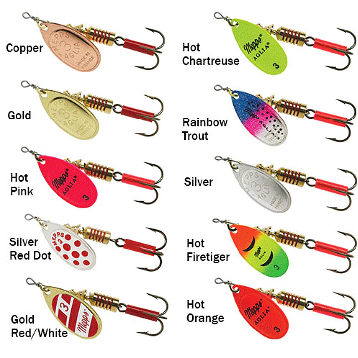 SPINNER MEPPS AGLIA DECOREE #1 PLATA/PTO.ROJO 3.5G 1