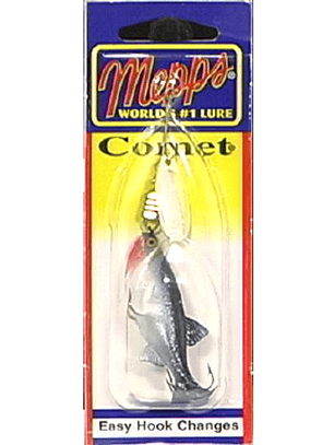 SPINNER MEPPS COMET #4 PLATA/PTO.AZUL 8.0G