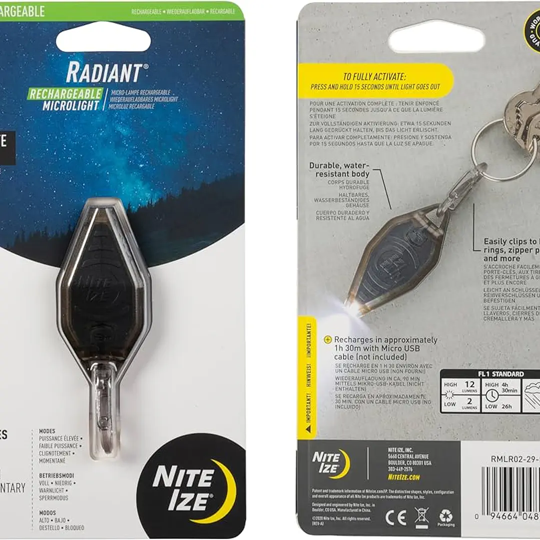 NITE IZE MICROLIGHT LINTERNA TOUCH MLSA-M1-R7-I 1