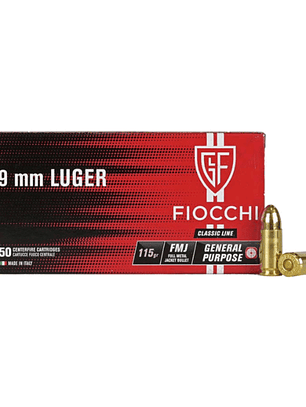 FIOCCHI CAL9MM 115 GRAINS