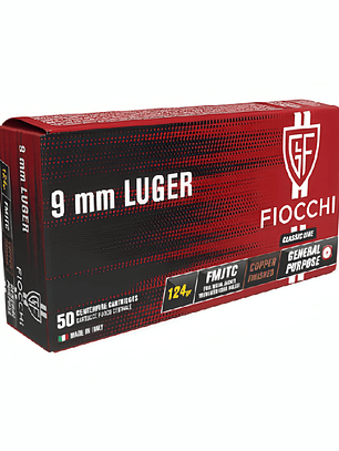 FIOCCHI CAL9MM 124 GRAINS