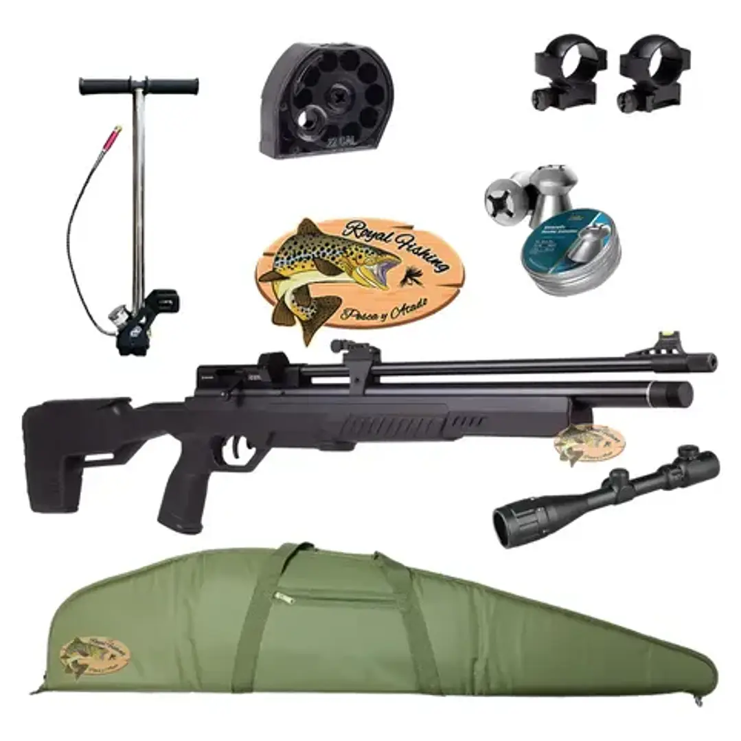 KIT-RIFLE ICON5.5 MIRA MONTURA POSTON-FUNDA Y BOMB 1