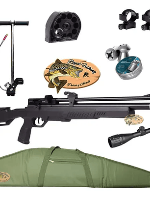 KIT-RIFLE ICON5.5 MIRA MONTURA POSTON-FUNDA Y BOMB