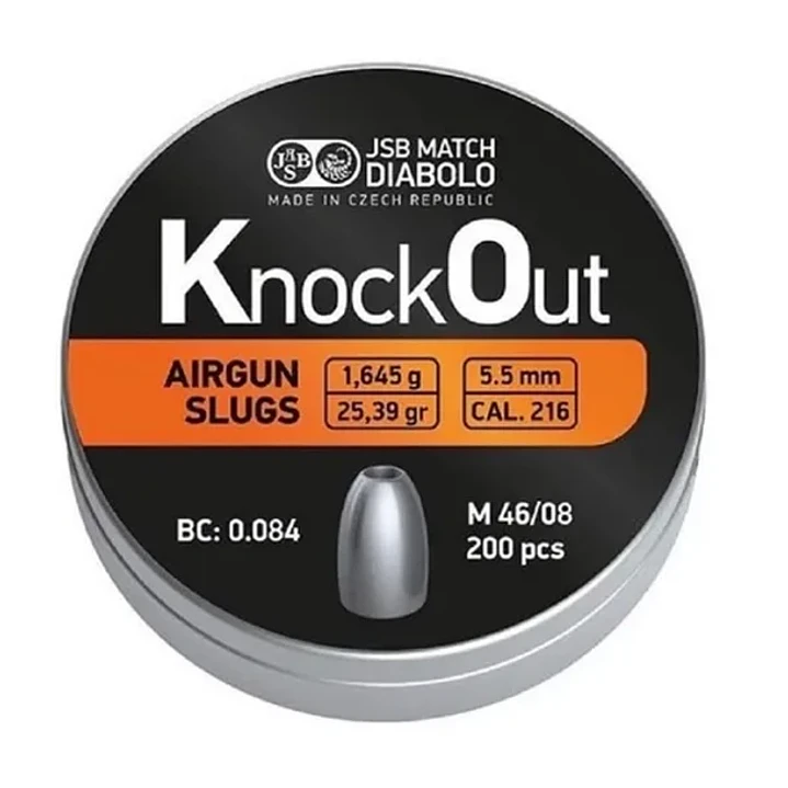 POSTON JSB KNOCK OUT 5.5 200PCS 25.39GR CAL.216 1