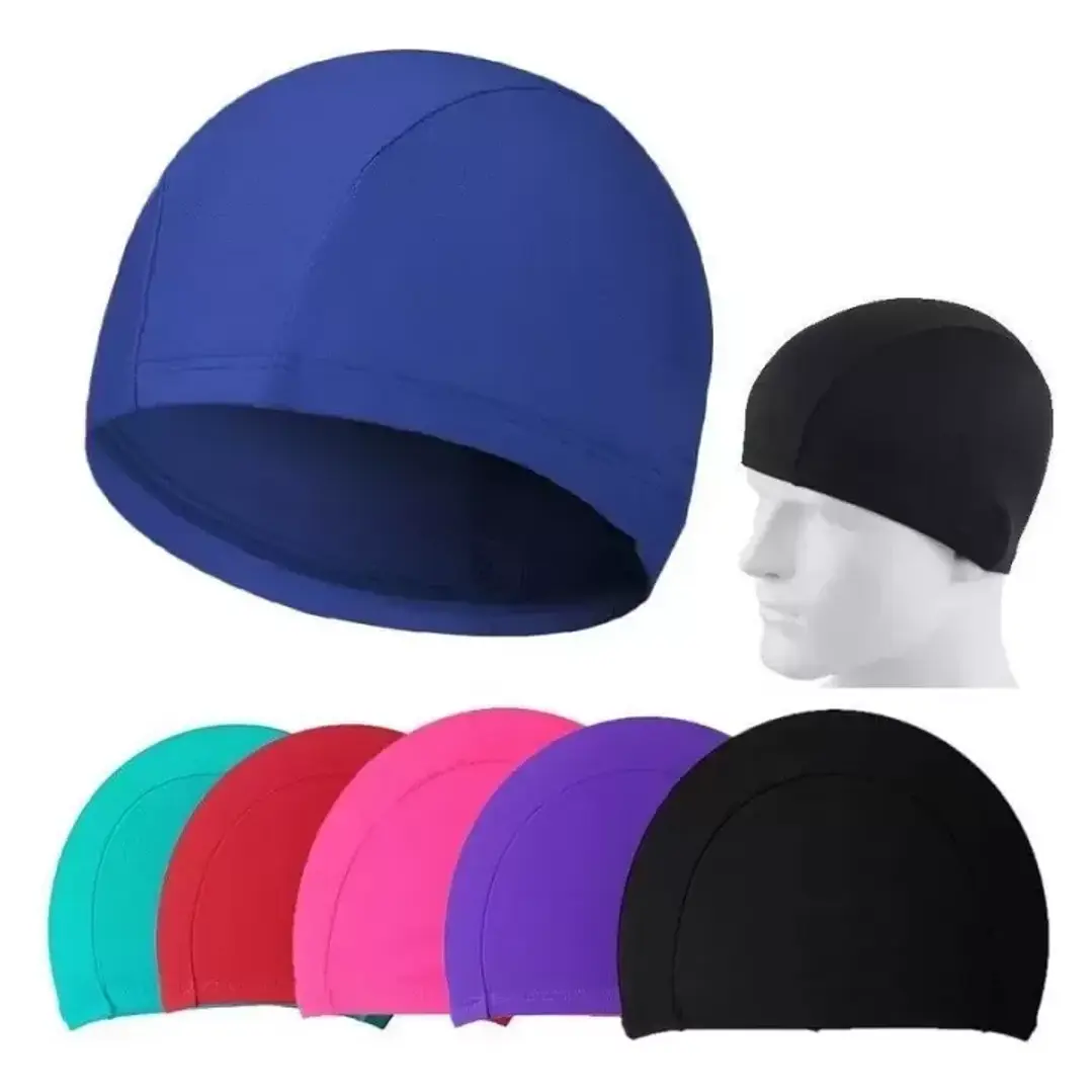 GORRA NATACION LYCRA NEGRA 1