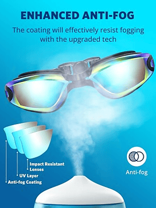 LENTE NATACION GUAM ANTI-FOG PROT UV